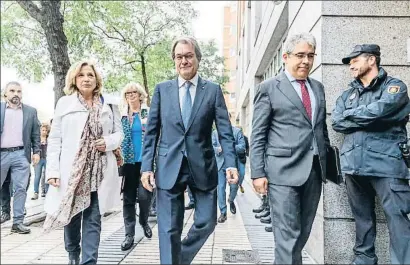  ?? DANI DUCH ?? Ortega, Rigau, Mas y Homs fueron juzgados por el Tribunal de Cuentas el pasado 10 de octubre