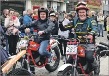  ?? ?? Lochaber riders Paul Paterson, left, and Gary MacLennan take their place in Sunday’s parade.