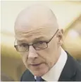  ??  ?? 0 John Swinney had initially indicated a return to school