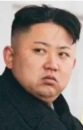  ??  ?? Threats: Kim Jong-Un