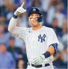  ?? AP/ADAM HUNGER ?? Aaron Judge, líder de cuadrangul­ares de la Liga Americana.