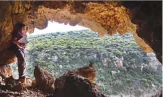  ??  ?? A CAVE in the Jerusalem hills held evidence of a bloody past.