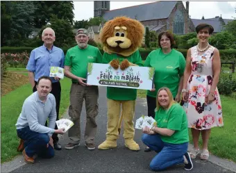  ?? Photo by Fergus Dennehy. ?? Tralee Chamber Alliance President Aidan Kelly; Martin Brosnan; Matthew Hanlan, aka Dandelion; Michelle Reidy Gallagher; Mayor of Tralee Norma Foley; Bryan Carr and Bridget Sugrue pictured at the launch of the Féile na mBláth festival on Tuesday morning.