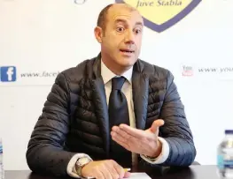  ?? MOSCA ?? Nunzio Zavettieri, 48 anni, nuovo tecnico della Juve Stabia. Subentra all’esonerato Ciullo