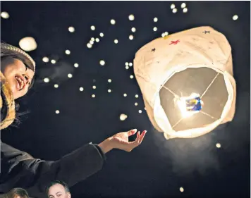  ??  ?? The Duke and Duchess of Rutland, left, have drawn fire safety concerns over plans to launch thousands of Chinese lanterns from their Belvoir Castle estate, top left