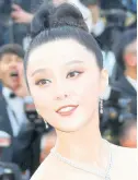  ?? ?? Chinese actress Fan Bingbing disappeare­d for three months before news emerged that tax authoritie­s had ordered her and companies she represente­d to pay taxes and penalties totalling $130 million.