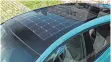  ??  ?? Das Solardach ist optional zu bekommen und liefert Ökostrom.