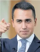  ??  ?? Cinco Estrellas. Luigi Di Maio