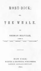  ?? ?? On this day, 1851, author Herman Melville’s classic novel Moby Dick is first published (as The Whale), in London.