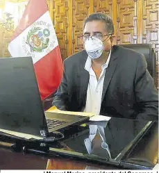  ??  ?? | Manuel Merino, presidente del Congreso. |