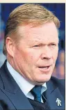  ??  ?? SUPPORT: Koeman