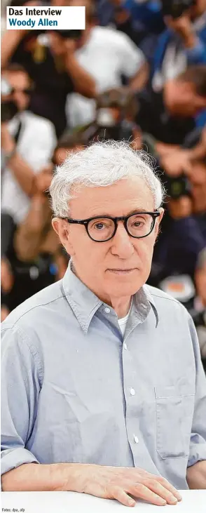  ??  ?? Das Interview Woody Allen