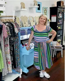  ?? PHOTOS: MARTIN DE RUYTER/STUFF ?? Judy Scurr, left, of Whirled and Jenni Richardson of Frock & Soul are closing their Hardy St shops this month.