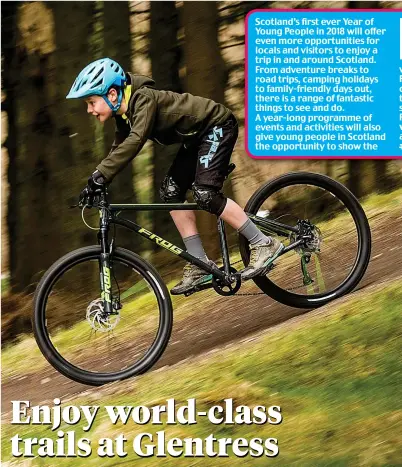  ??  ?? Enjoy world-class trails at Glentress