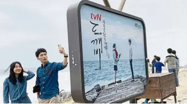  ??  ?? Jumunjin beach in Gangneung was where the K-drama Goblin was shot.