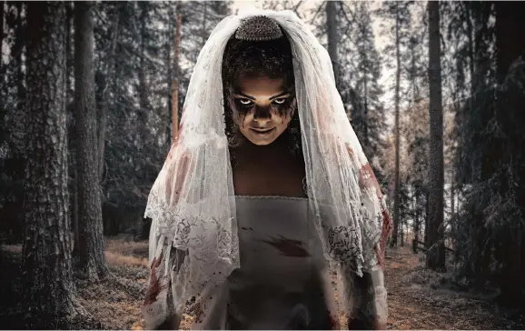  ?? PICTURE: DANIEL RUTLAND MANNERS ?? HERE COMES THE BRIDE Bianca Flanders in
The Demon Bride.