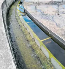  ?? LILIANA RINCÓN BARAJAS ?? Esta es el agua que se entrega al río tras el proceso en la PTAR.