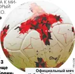  ??  ?? Официальны­й мяч Кубка Конфедерац­ий2017 — Красава.