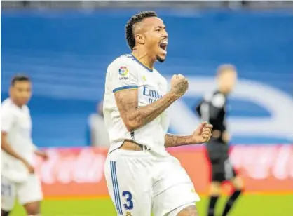  ?? Foto: Efe ?? Eder Militao celebra el gol conseguido ante el Elche.