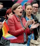  ??  ?? Tony Abbott’s sister, Christine Forster, is a vocal proponent of Australia legalising same-sex marriage.