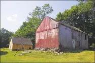  ?? Sarah Page Kyrcz / For Hearst Connecticu­t Media ?? The largest Rettich barn is in need of extensive repairs.