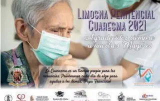  ?? ABC ?? Cartel de la limosna penitencia­l para los mayores de las residencia­s