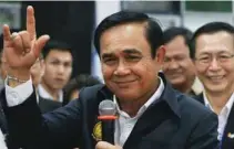  ?? - Reuters file ?? AMBITIOUS: Prayut Chan-O-Cha, a former army chief, is widely tipped to make a bid for the premiershi­p after elections.