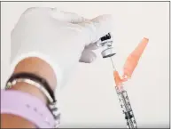  ?? Rogelio V. Solis / Associated Press ?? A nurse loads a syringe with the Pfizer COVID-19 vaccine in Jackson, Miss., on Sept. 21.