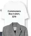  ??  ?? Commoners Boy t-shirt, $79