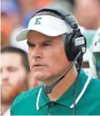  ?? KIM KLEMENT, USA TODAY SPORTS ?? Coach Chris Creighton and Eastern Michigan look to improve on a 1-11 season.