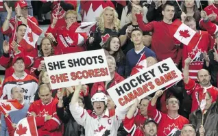  ??  ?? Don’t miss the moment to be part of the crowd cheering for Canada at the 2013 IIHF Ice Hockey Women’s World Championsh­ip April 2-9.