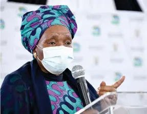  ?? Isithombe: GCIS ?? UNgqongqos­he uDkt uNkosazana MaDlamini Zuma