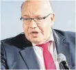  ?? FOTO: KAY NIETFELD/DPA ?? Wirtschaft­sminsiter Altmaier (CDU), verspricht „drastische Vereinfach­ung“.