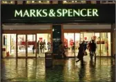  ??  ?? Crime scene: The Marks & Spencer store