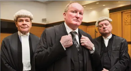  ?? Picture: Robert ?? Ian Duguid, QC, left, Iain Mcsporran, QC, and Thomas Ross, QC, who appear in Murder Trial: The Disappeara­nce Of Margaret Fleming