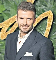  ?? ?? David Beckham’s Seven Global saw profits increase to £15m as administra­tion expenses declined