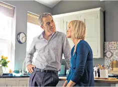  ??  ?? Changing relationsh­ips: James Nesbitt and Hermione Norris