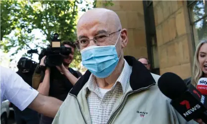  ?? Photograph: Bianca de Marchi/AAP ?? Former NSW Labor minister Eddie Obeid leaves the supreme court in Sydney after being granted bail.