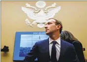  ?? Andrew Harnik Associated Press ?? FACEBOOK, led by Mark Zuckerberg, set up the oversight panel last year to be a content referee.