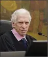  ?? ?? Judge Arthur Engoron sits on the bench inside New York Supreme Court on Tuesday in New York.
(AP/Seth Wenig)