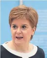  ?? Picture: PA. ?? First Minister Nicola Sturgeon.