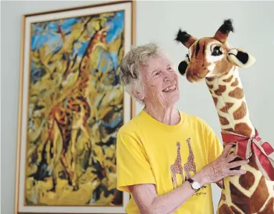  ?? DAVID BEBEE WATERLOO REGION RECORD ?? Anne Dagg’s Waterloo home is full of giraffe memorabili­a, much of it given to her by people inspired by her life and work.