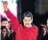  ??  ?? Venezuelan President Nicolas Maduro celebrates the result of the vote, which he hailed as a “sublime” victory
