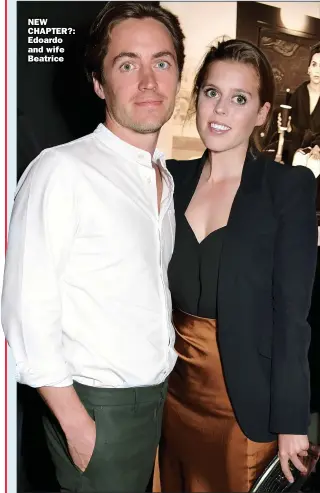  ??  ?? NEW CHAPTER?: Edoardo and wife Beatrice