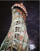  ??  ?? Offiziell beleuchtet wird der Turm am 19. Juni um 21.30 Uhr