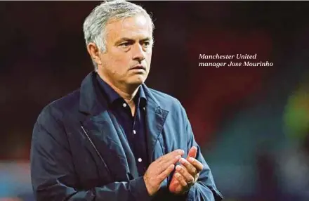  ??  ?? Manchester United manager Jose Mourinho