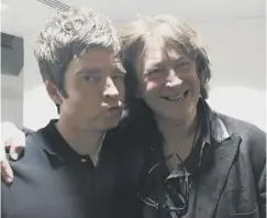  ??  ?? 0 Donald Macleod, of the Cathouse, with pop star Noel Gallagher