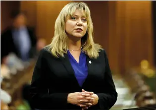  ?? CP PHOTO PATRICK DOYLE ?? Conservati­ve MP Tracy Gray asks a question in the House of Commons in Ottawa on Dec. 11, 2020.