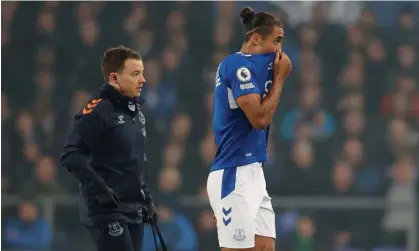  ?? ?? Dominic Calvert-Lewin has been sidelined with hamstring, shoulder and knee problems. Photograph: Molly Darlington/Reuters