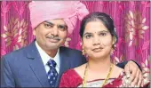  ??  ?? Jayant and Manisha Andraskar hailed from Nagpur, but had shifted to Delhi seven years ago after Jayant started working in the Directorat­e of Technical Education there.